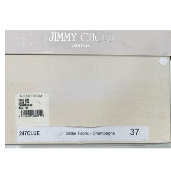 JIMMY CHOO CLUE GLITTER SLINGBACK PLATFORM
PEEP TOE HIGH HEEL PUMPS SANDAL 37 - Picture 16 of 16